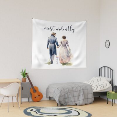 Mr Darcy Most Ardently Jane Austen Pride And Prejudice With Elizabeth Bennet Tapestry
