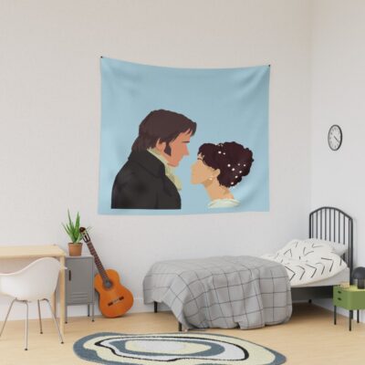 Pride Prejudice Silhouette Tapestry