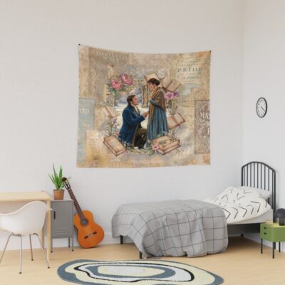 Jane Austen Elizabeth And Mr Darcy Tapestry