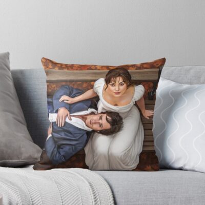 Jane Austen Lizzys Pride Throw Pillow