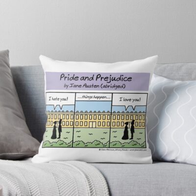 Pride And Prejudice Abridged Throw Pillow