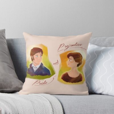 Pride And Prejudice Fanart Throw Pillow