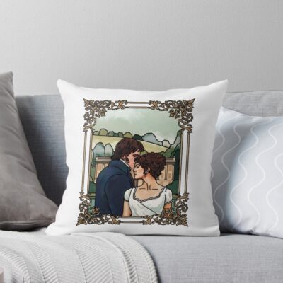 Elizabeth And Darcy Throw Pillow