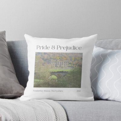 Pride And Prejudice Pemberley House Throw Pillow