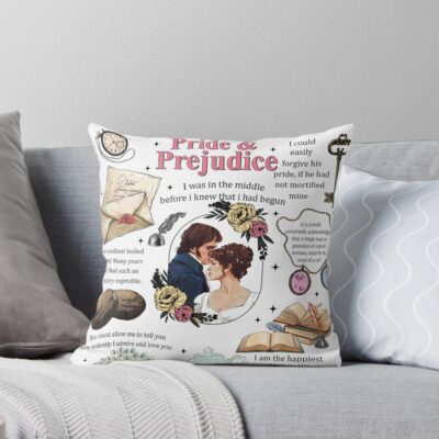 Pride And Prejudice Throw Pillow