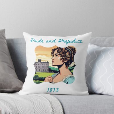 Pride And Prejudice Jane Austen 1813 Throw Pillow